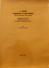 1/2 Abad Pariwisata Indonesia