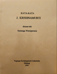 Kata - Kata J. Krishnamurti