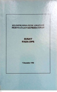 Kelompok Kerja Petisi Limapuluh Pernyataan Keprihatinan