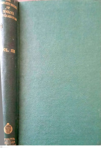 The Complete Works of Swami Vivekananda: Vol. III
